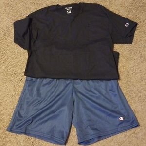 Champion short set for men's Clearance